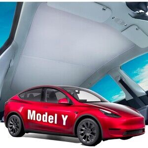 For Tesla Model Y (2020-2025) Glass Roof Sunshade UV Reflection Heat Blocking